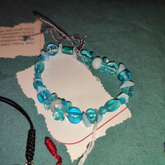 Bundle 7 Bracelets Leopard Print Yellow Blue Red Purple Pink elastic girl Teen - Picture 9 of 9